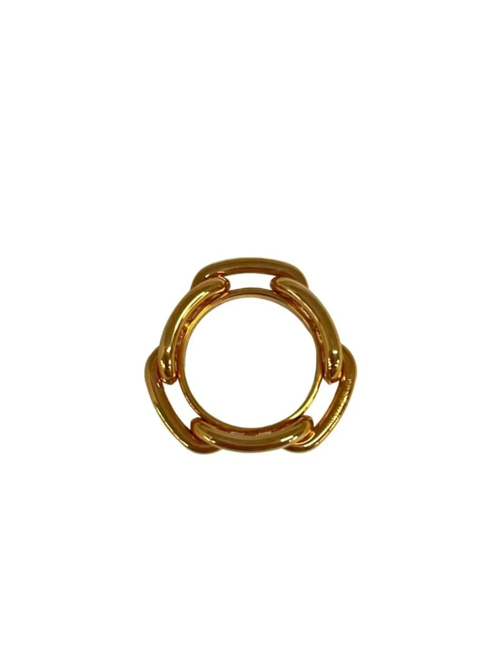 Hermes Scarf Ring Chaine D'ancre Pink Gold